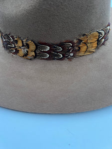 Brown Feather Fedora