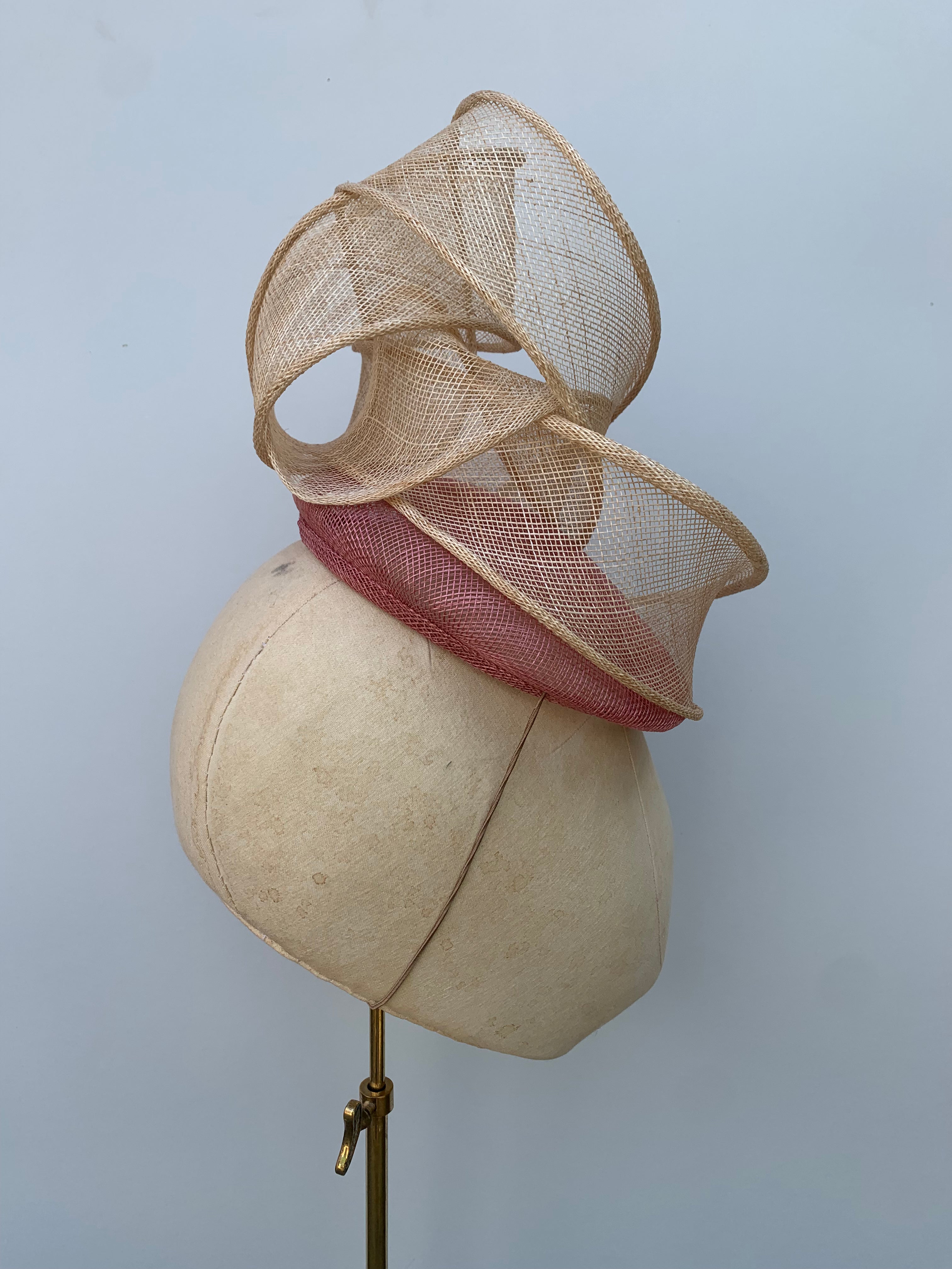 Signature Sculpture in blush pink and beige